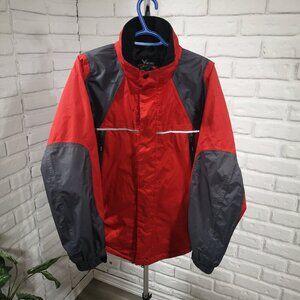 Viking Ascent Men's Size Large Grey & Red Lightweight Windbreaker /Jacket